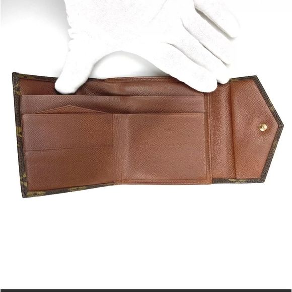 Louis Vuitton Wallet Tri Fold M61660 Porte Monnaie Billets Monogram Auth - Picture 6 of 10